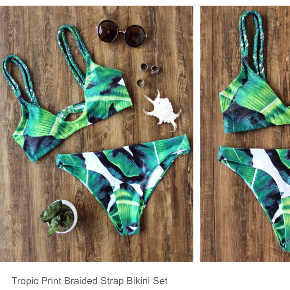 Tropical Print Bikini